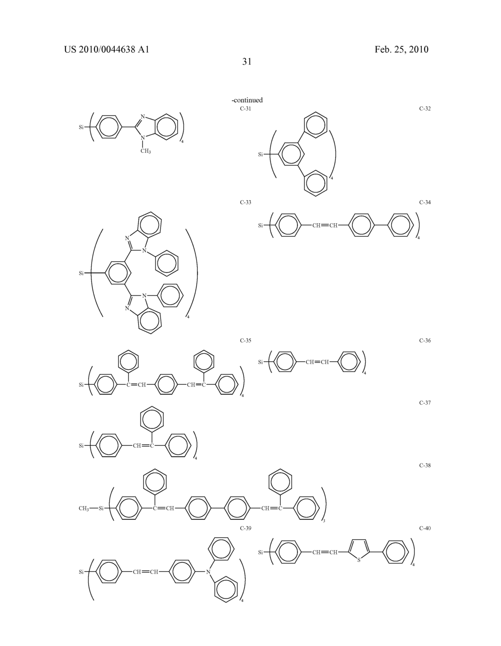 LIGHT EMITTING ELEMENT AND AZOLE COMPOUND - diagram, schematic, and image 32