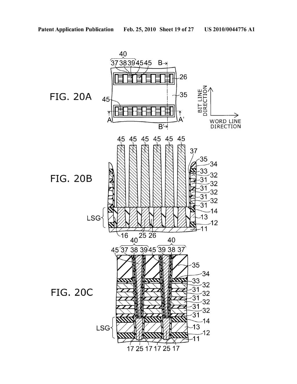 NONVOLATILE SEMICONDUCTOR MEMORY DEVICE AND METHOD FOR MANUFACTURING SAME - diagram, schematic, and image 20