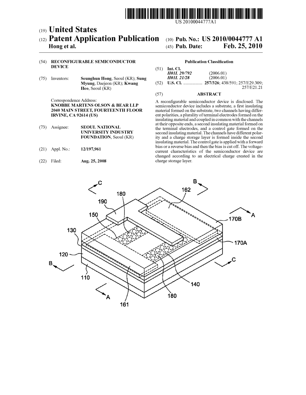 RECONFIGURABLE SEMICONDUCTOR DEVICE - diagram, schematic, and image 01