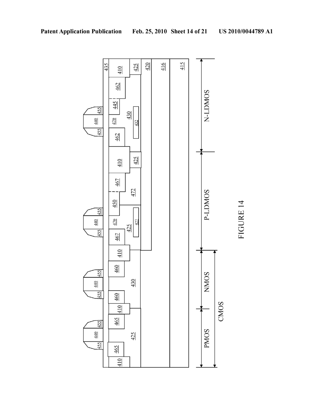 Integrated Circuit with a Laterally Diffused Metal Oxide Semiconductor Device and Method of Forming the Same - diagram, schematic, and image 15