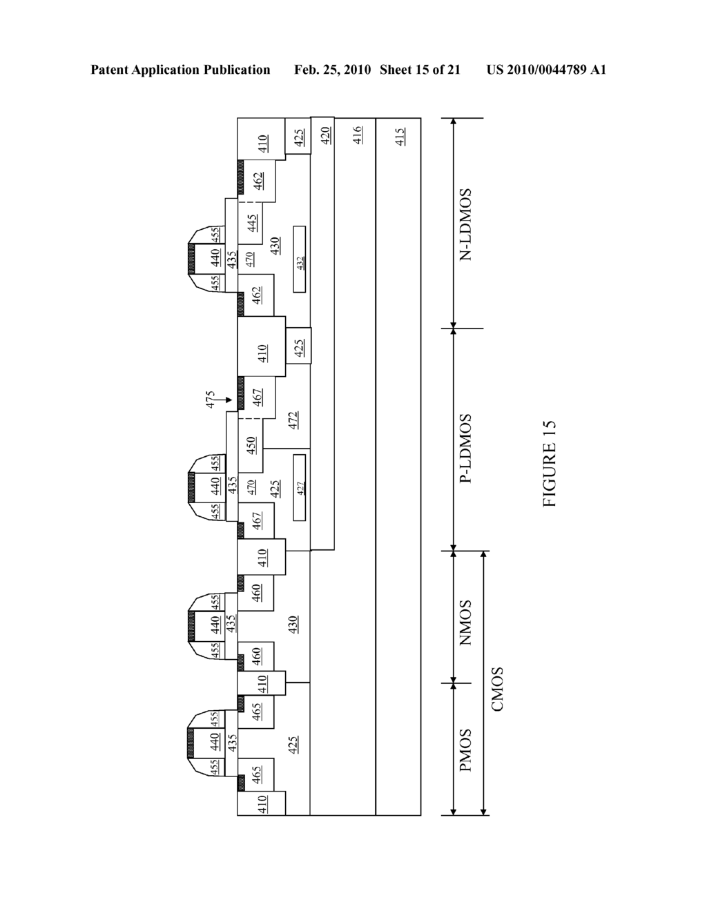 Integrated Circuit with a Laterally Diffused Metal Oxide Semiconductor Device and Method of Forming the Same - diagram, schematic, and image 16