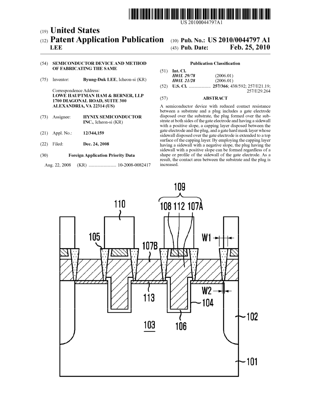 SEMICONDUCTOR DEVICE AND METHOD OF FABRICATING THE SAME - diagram, schematic, and image 01