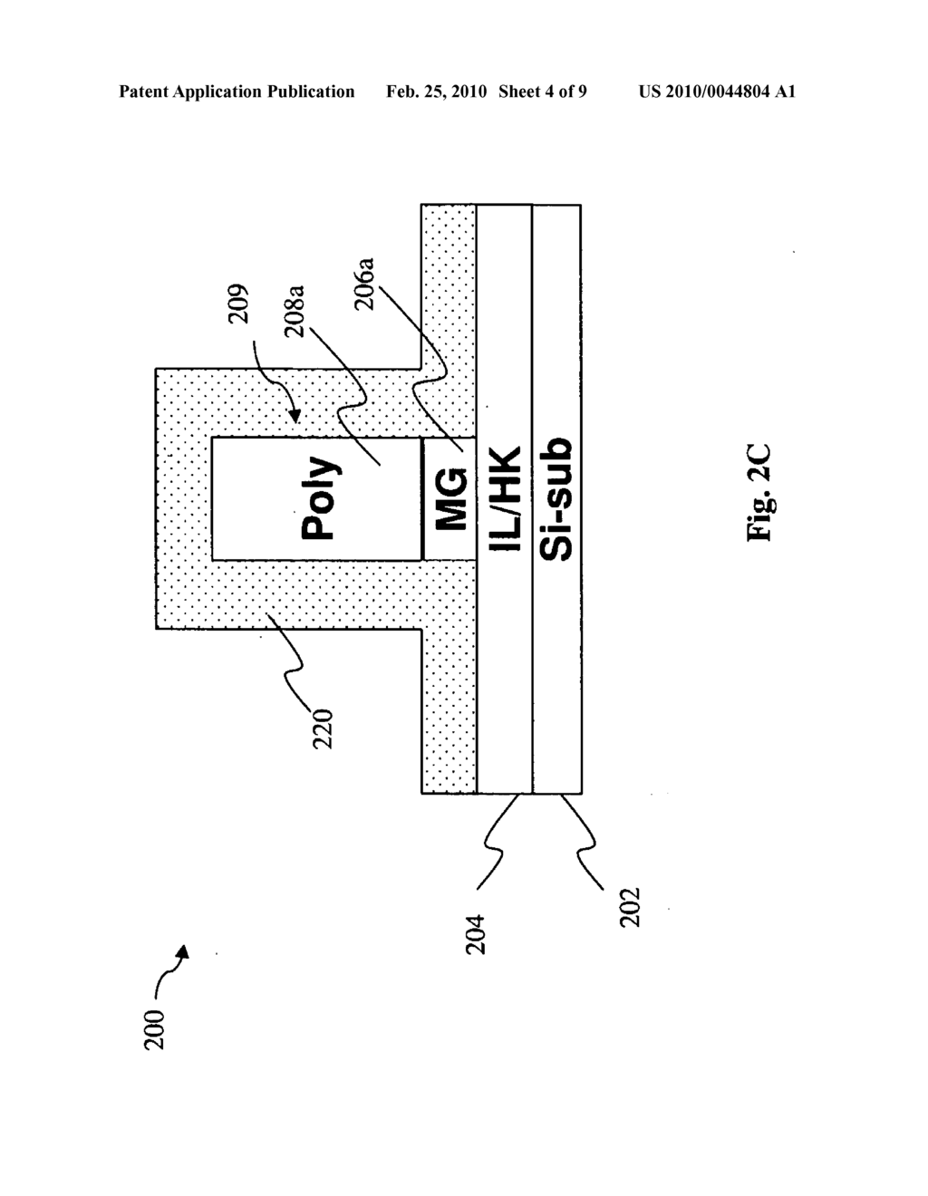 NOVEL HIGH-K METAL GATE STRUCTURE AND METHOD OF MAKING - diagram, schematic, and image 05