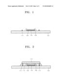 VERTICAL STACK TYPE MULTI-CHIP PACKAGE HAVING IMPROVED GROUNDING PERFORMANCE AND LOWER SEMICONDUCTOR CHIP RELIABILITY diagram and image