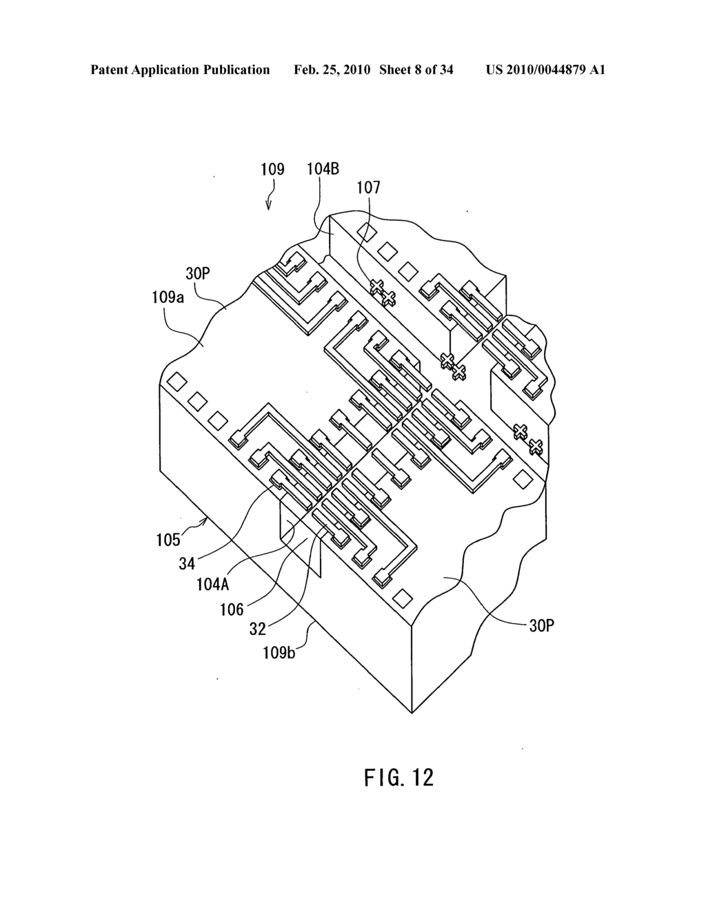 Layered chip package and method of manufacturing same - diagram, schematic, and image 09