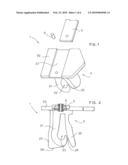 ANCHORING SYSTEM FOR ATTACHING A SHEET MATERIAL TO A MOULD-FORMED BODY AND MANUFACTURING METHOD THEREFOR diagram and image