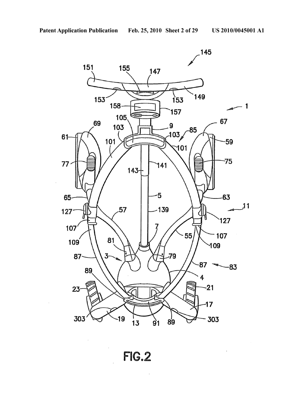 Collapsible Stroller - diagram, schematic, and image 03