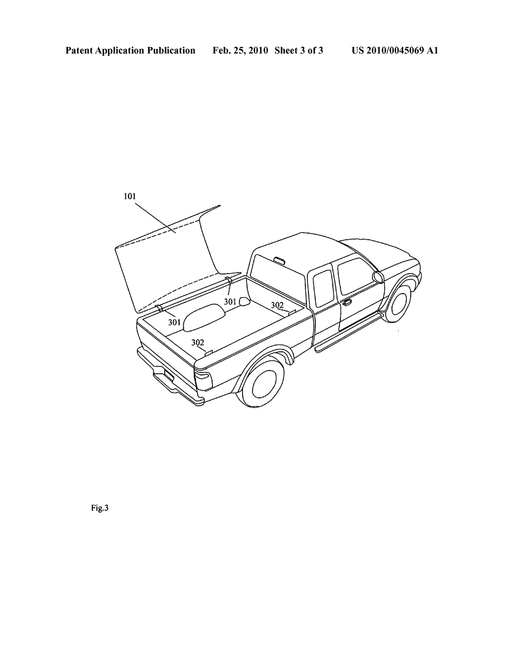 REMOVABLE AERODYNAMIC COVER FOR PICKUP TRUCK - diagram, schematic, and image 04