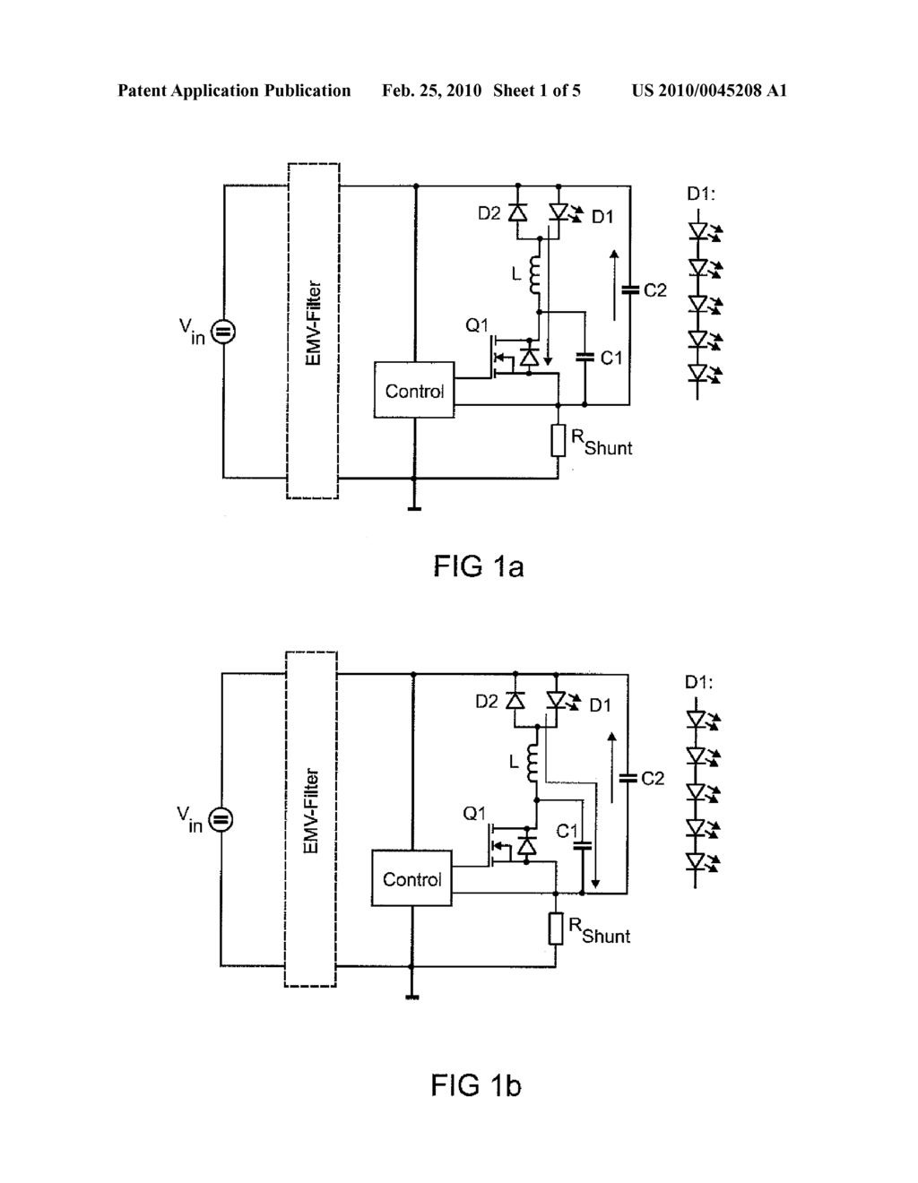 Circuit Arrangement for Operating at Least One Semiconductor Light Source - diagram, schematic, and image 02