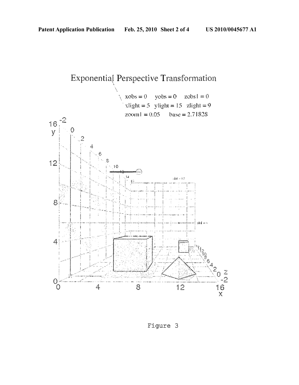 SYSTEM AND METHOD FOR CREATION OF PERSPECTIVE IMAGES GENERATED BY A NEGATIVE EXPONENTIAL ALGORITHM - diagram, schematic, and image 03