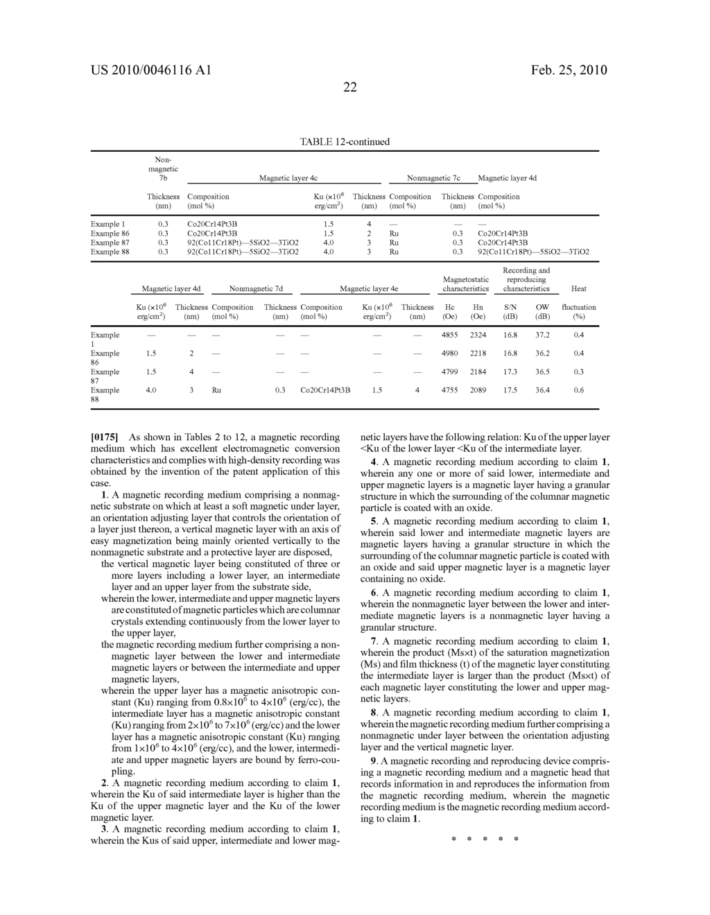 MAGNETIC RECORDING MEDIUM AND MAGNETIC RECORDING AND REPRODUCING DEVICE - diagram, schematic, and image 25