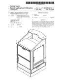 Mobile airline check-in counter with integrated baggage scale diagram and image