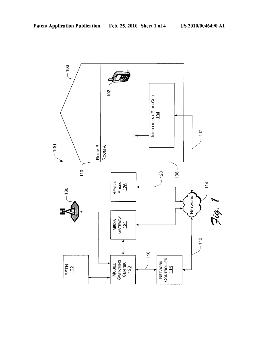 INTELLIGENT PICO-CELL FOR TRANSPORT OF WIRELESS DEVICE COMMUNICATIONS OVER WIRELINE NETWORKS - diagram, schematic, and image 02