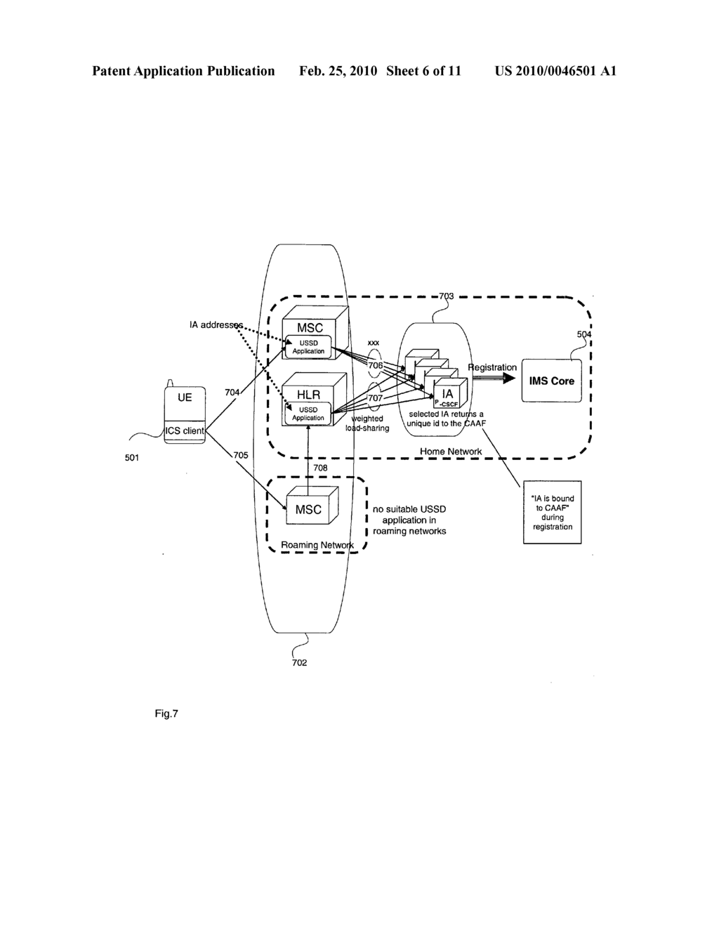 METHODS AND APPARATUSES FOR REGISTERING A TERMINAL IN THE IMS OVER A CIRCUIT-SWITCHED ACCESS DOMAIN - diagram, schematic, and image 07