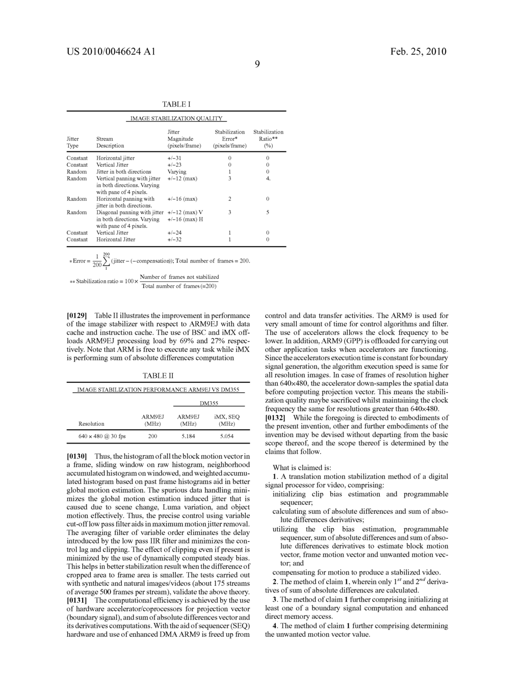 METHOD AND APPARATUS FOR TRANSLATION MOTION STABILIZATION - diagram, schematic, and image 35