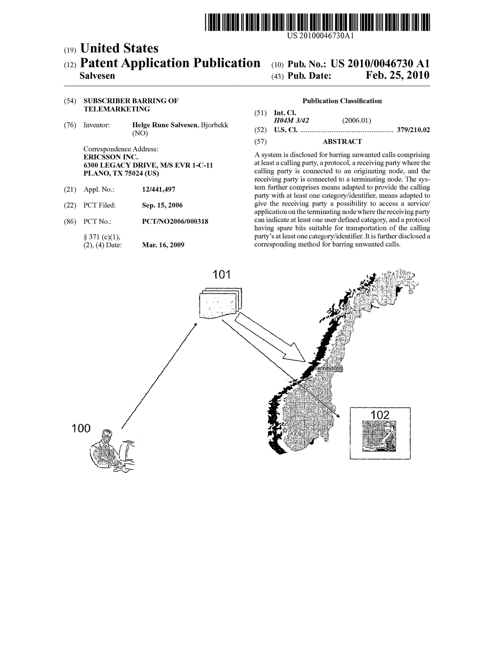 SUBSCRIBER BARRING OF TELEMARKETING - diagram, schematic, and image 01