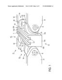 BEARING MOUNT FOR A WORM GUIDE BAR diagram and image