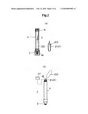 LIGHT-EMITTING WRITING INSTRUMENT AND LIGHT-EMITTING INDICATOR USING THE SAME diagram and image