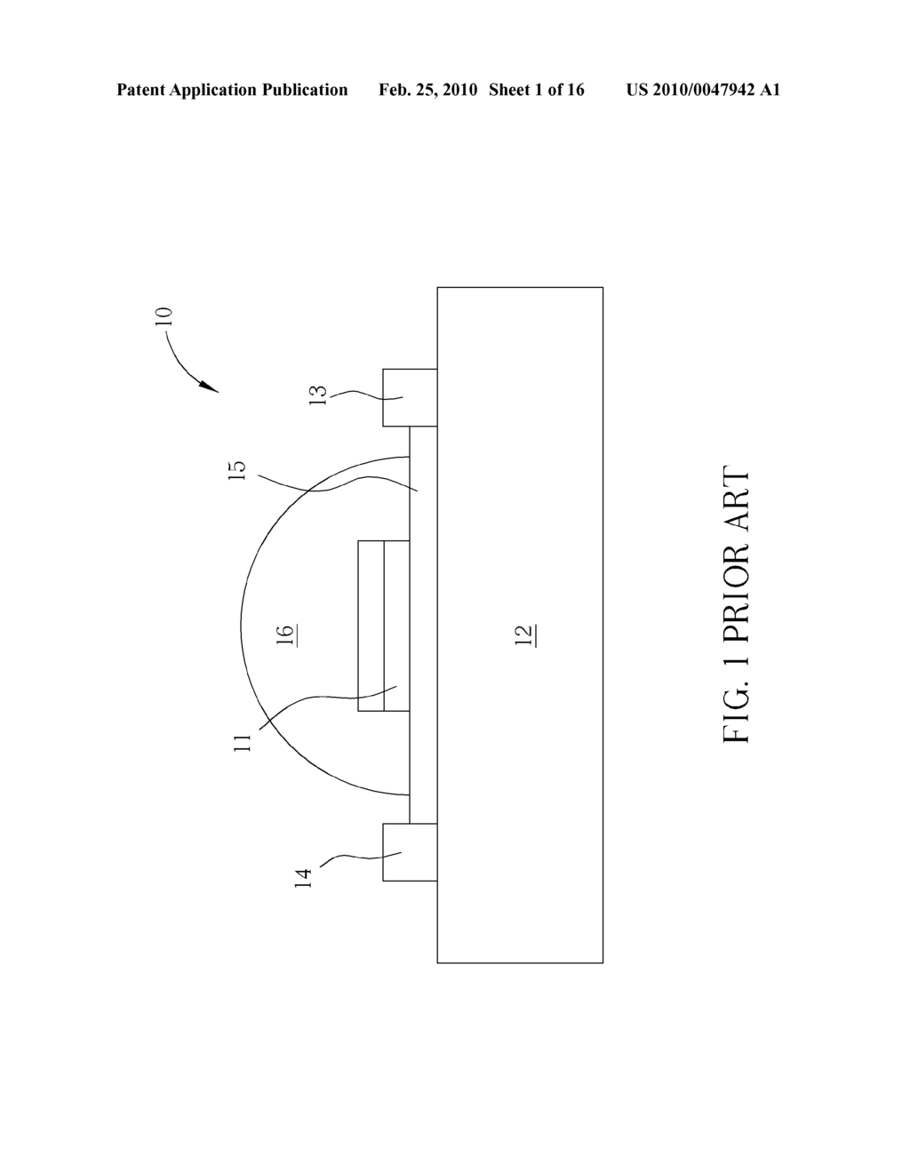 METHOD OF MAKING WHITE LED PACKAGE STRUCTURE HAVING A SILICON SUBSTRATE - diagram, schematic, and image 02