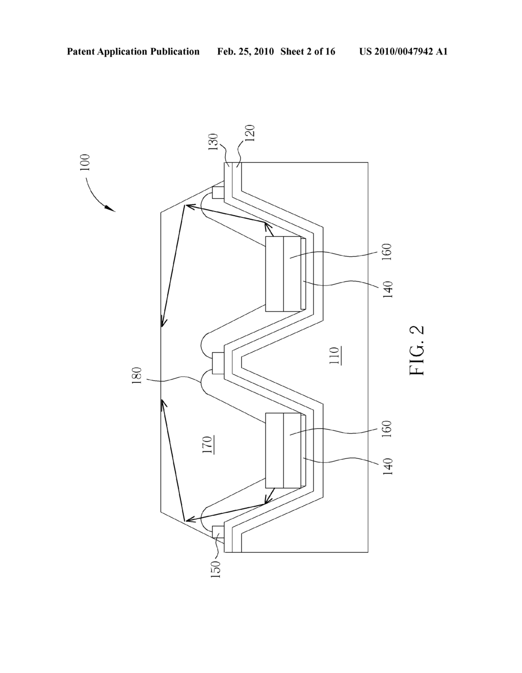 METHOD OF MAKING WHITE LED PACKAGE STRUCTURE HAVING A SILICON SUBSTRATE - diagram, schematic, and image 03