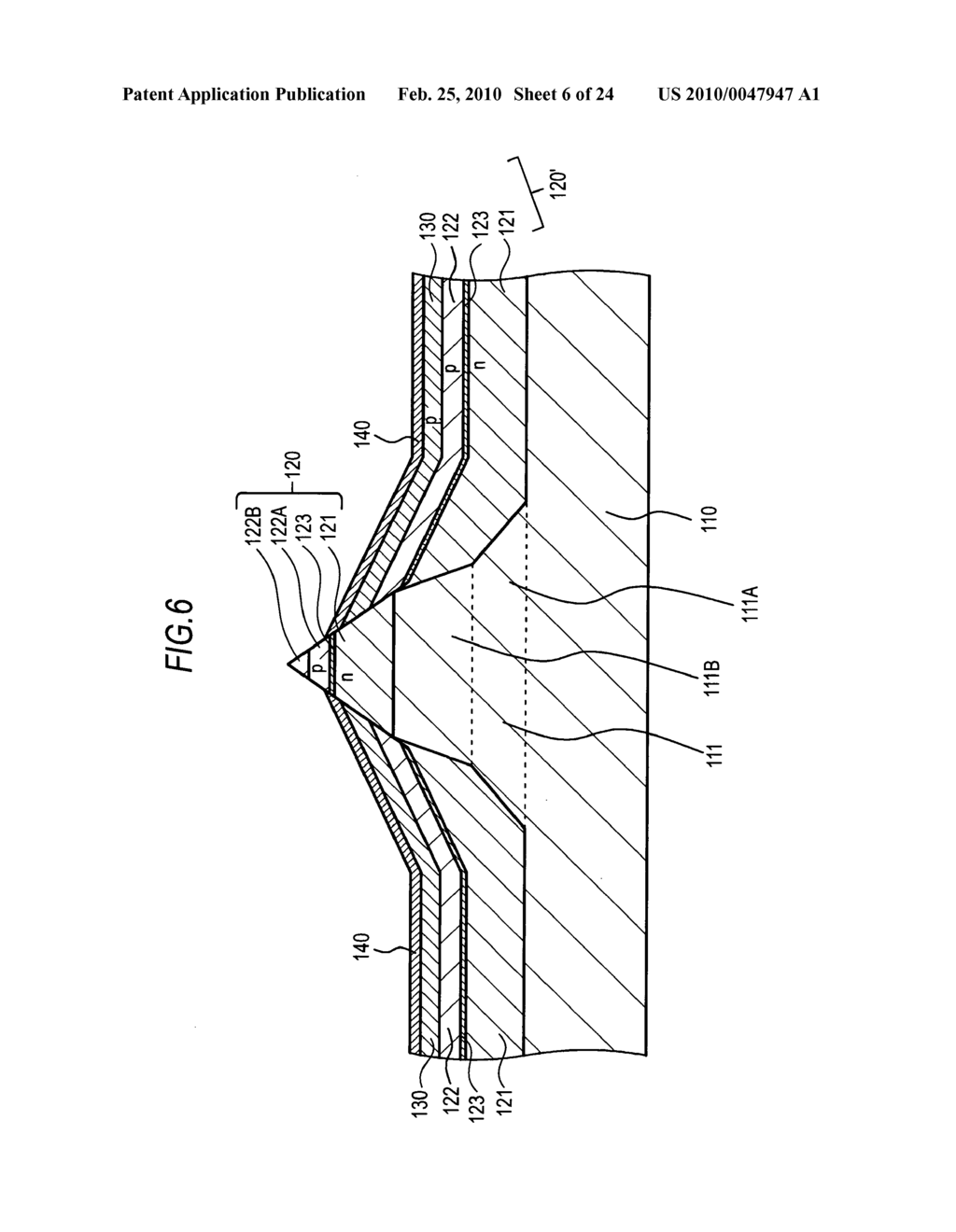 Semiconductor light-emitting element, fabrication method thereof, convex part formed on backing, and convex part formation method for backing - diagram, schematic, and image 07