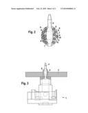 COMPONENT HAVING A MECHANICAL CONTACT AND METHOD FOR PRODUCING THE COMPONENT diagram and image