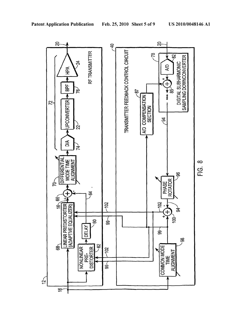 Transceiver with Compensation for Transmit Signal Leakage and Method Therefor - diagram, schematic, and image 06