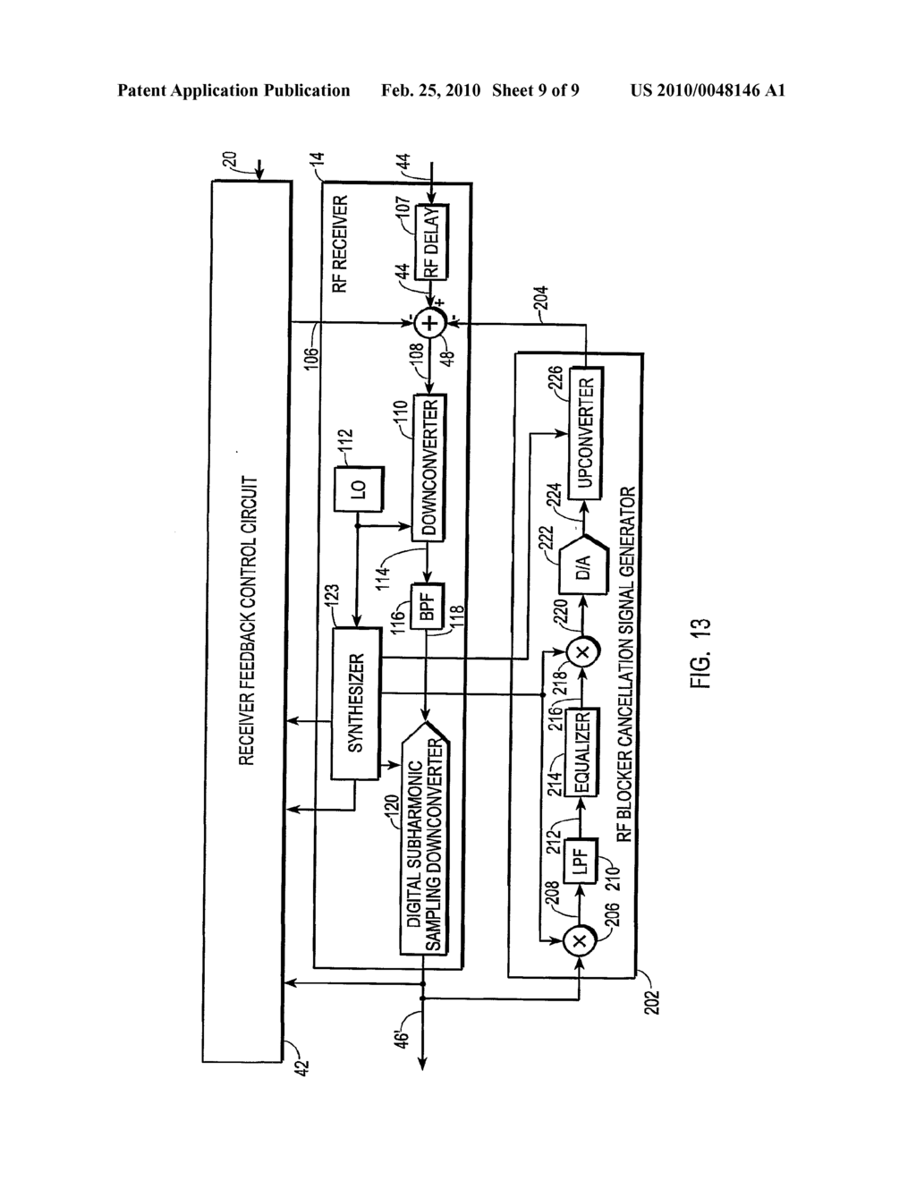 Transceiver with Compensation for Transmit Signal Leakage and Method Therefor - diagram, schematic, and image 10