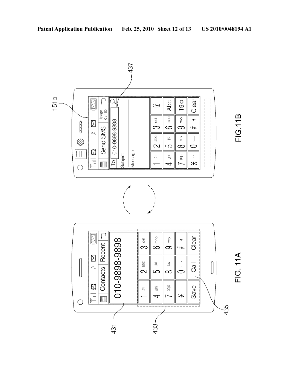 MOBILE TERMINAL AND METHOD OF CONTROLLING THE MOBILE TERMINAL - diagram, schematic, and image 13