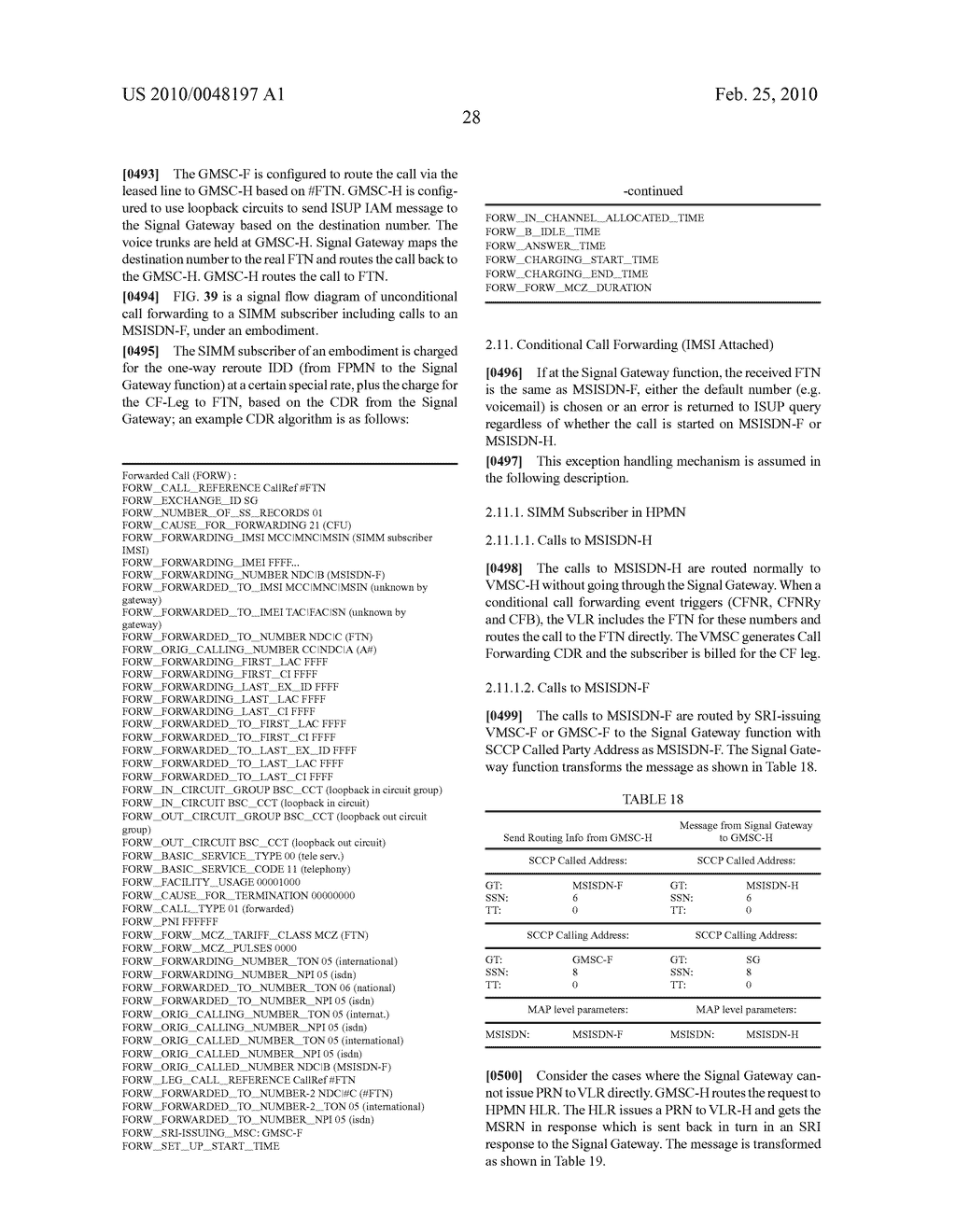 PROVIDING MULTIPLE MSISDN NUMBERS IN A MOBILE DEVICE WITH A SINGLE IMSI - diagram, schematic, and image 96