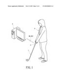 WIRELESS DETECTING APPARATUS AND SYSTEM FOR GOLF CLUB diagram and image