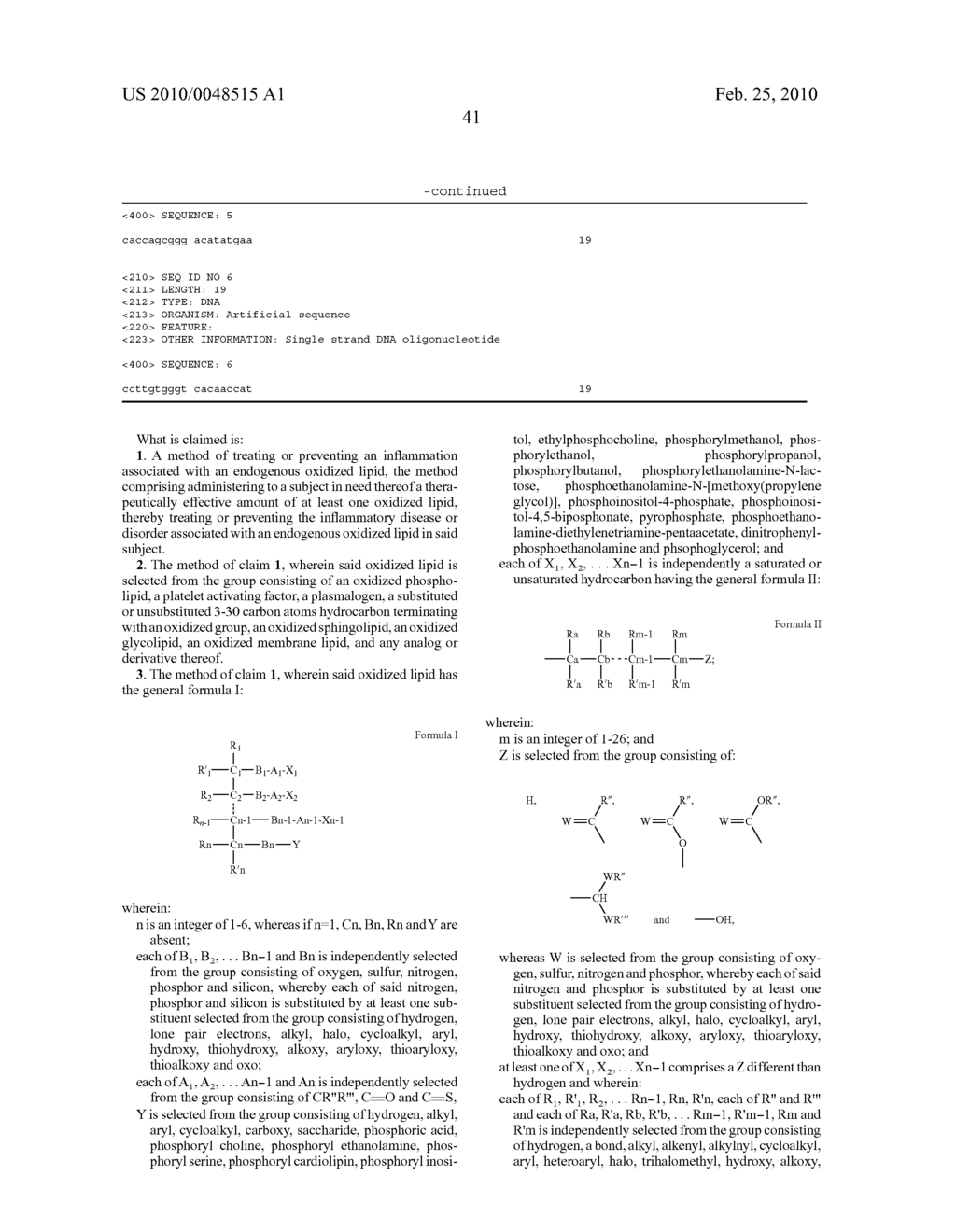 Oxidized lipids and uses thereof in the treatment of inflammatory diseases and disorders - diagram, schematic, and image 80