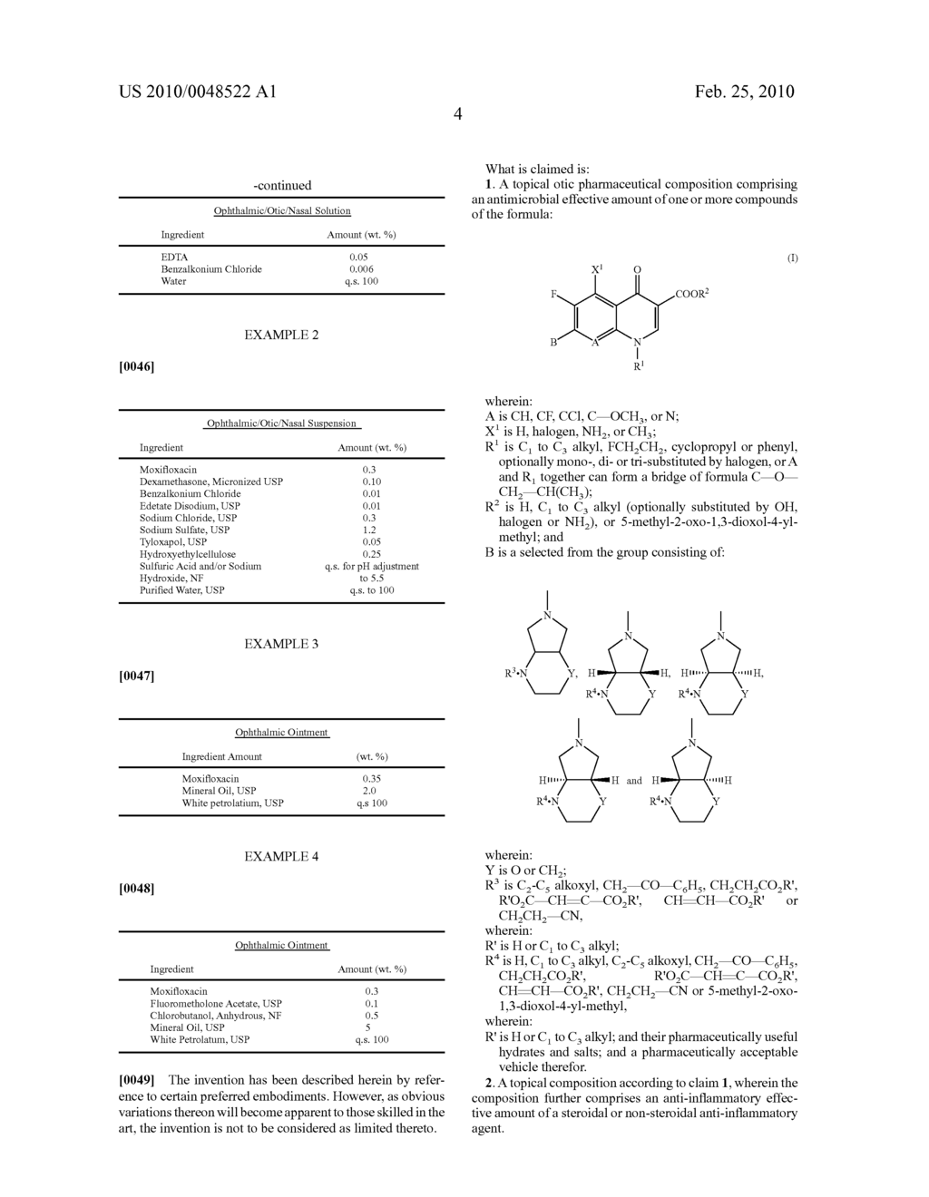 Method Of Treating Otic Infections With Moxifloxacin Compositions - diagram, schematic, and image 05