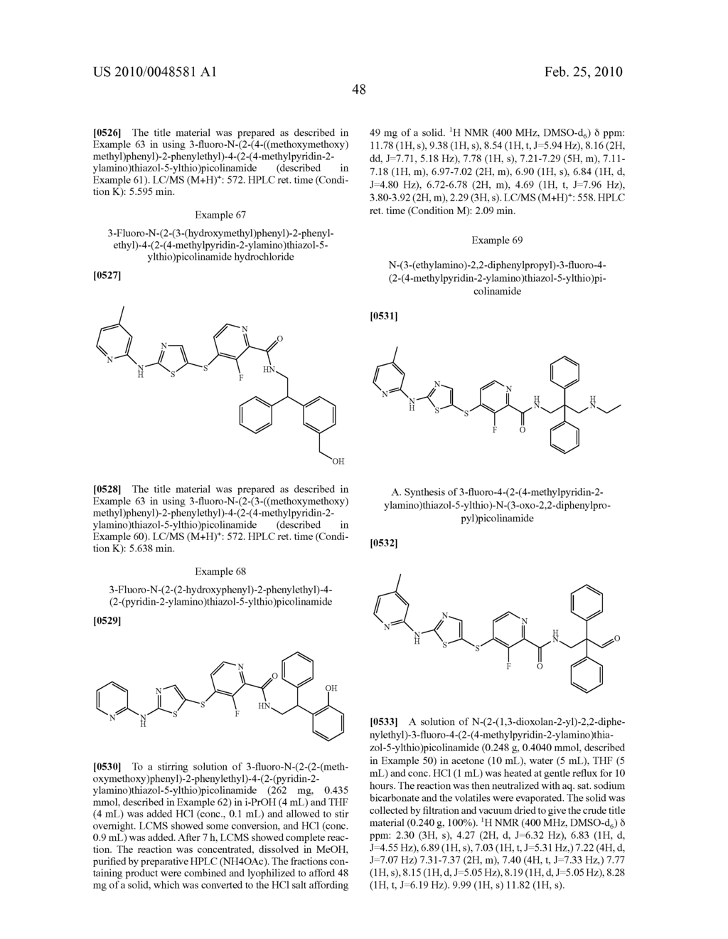 THIAZOLYL COMPOUNDS USEFUL AS KINASE INHIBITORS - diagram, schematic, and image 49