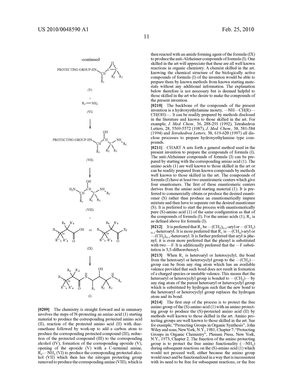 N-(3-AMINO-2-HYDROXY-PROPYL) SUBSTITUTED ALKYLAMIDE COMPOUNDS - diagram, schematic, and image 12