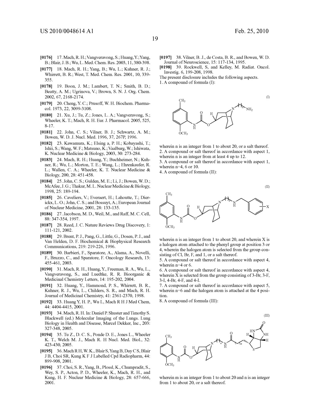 THERAPEUTIC USES OF BICYCLIC LIGANDS OF SIGMA 2 RECEPTOR - diagram, schematic, and image 39