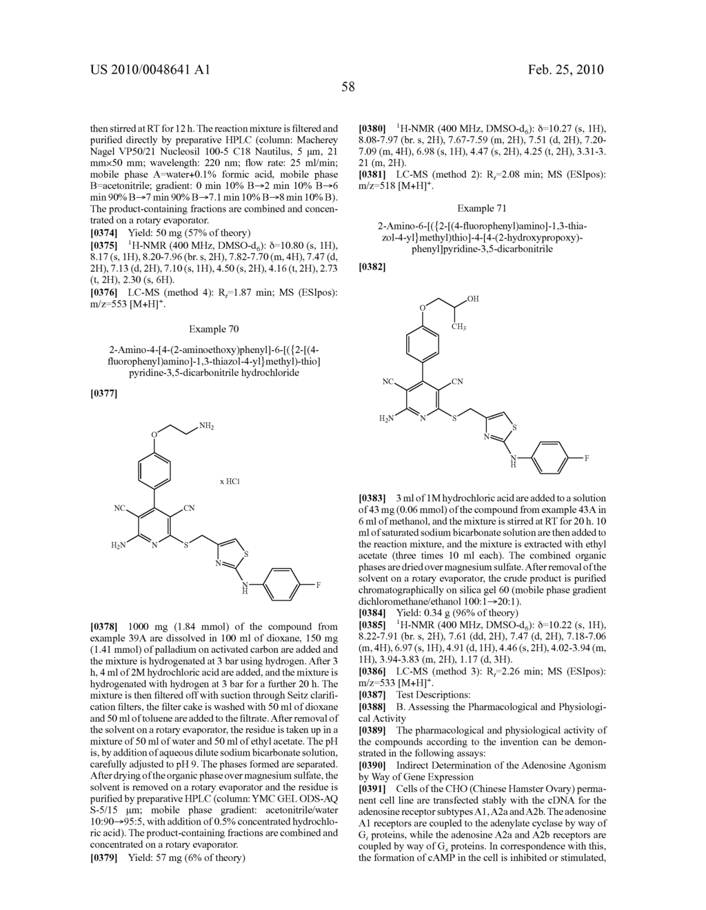 Use of Adenosine A1 and/or Dual A1/2ab Agonists for Production of Medicaments for Treating Diseases - diagram, schematic, and image 59