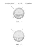 GOLF BALL AND THERMOPLASTIC MATERIAL diagram and image