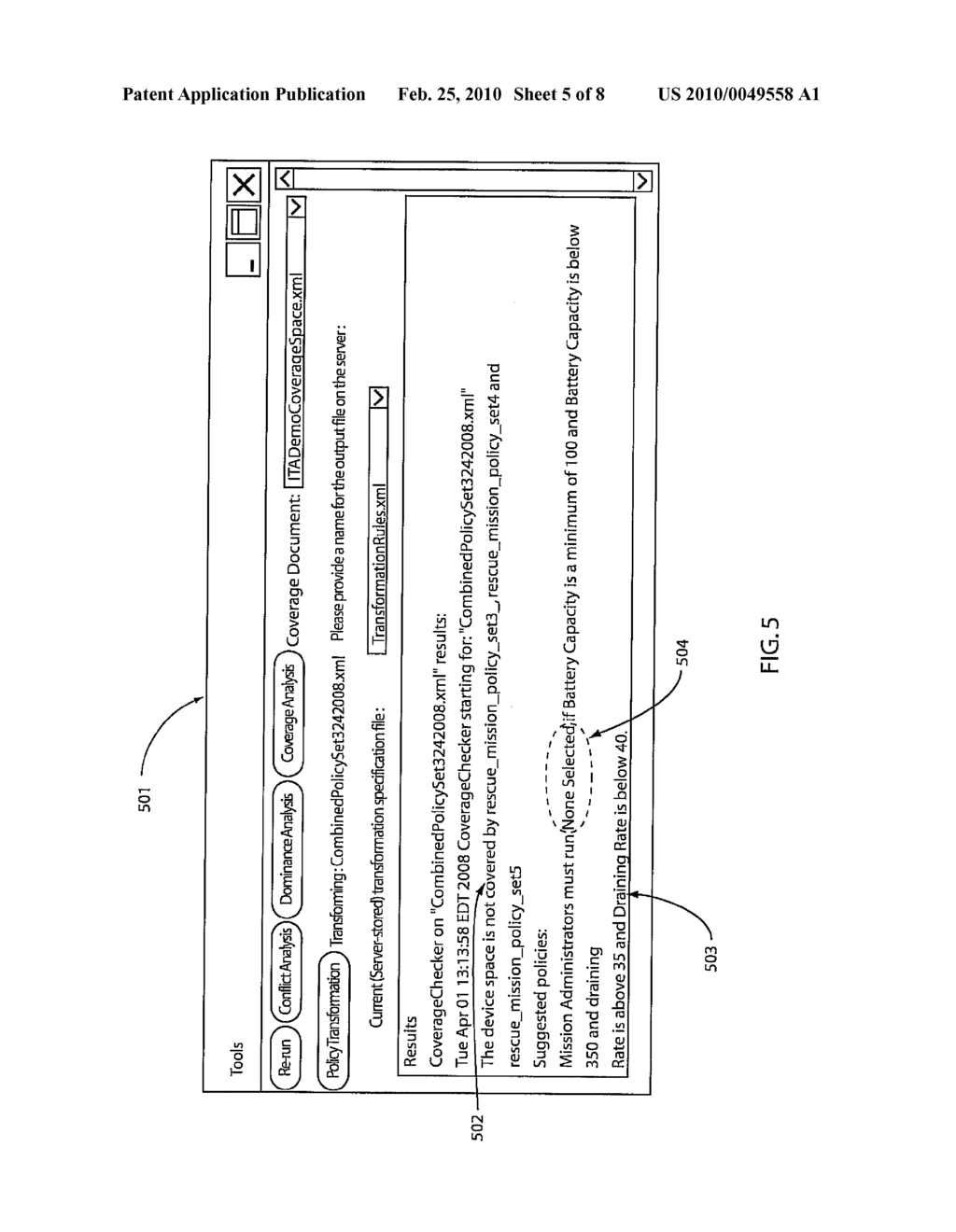 SYSTEM AND METHOD FOR AUTOMATICALLY GENERATING SUGGESTED ENTRIES FOR POLICY SETS WITH INCOMPLETE COVERAGE - diagram, schematic, and image 06