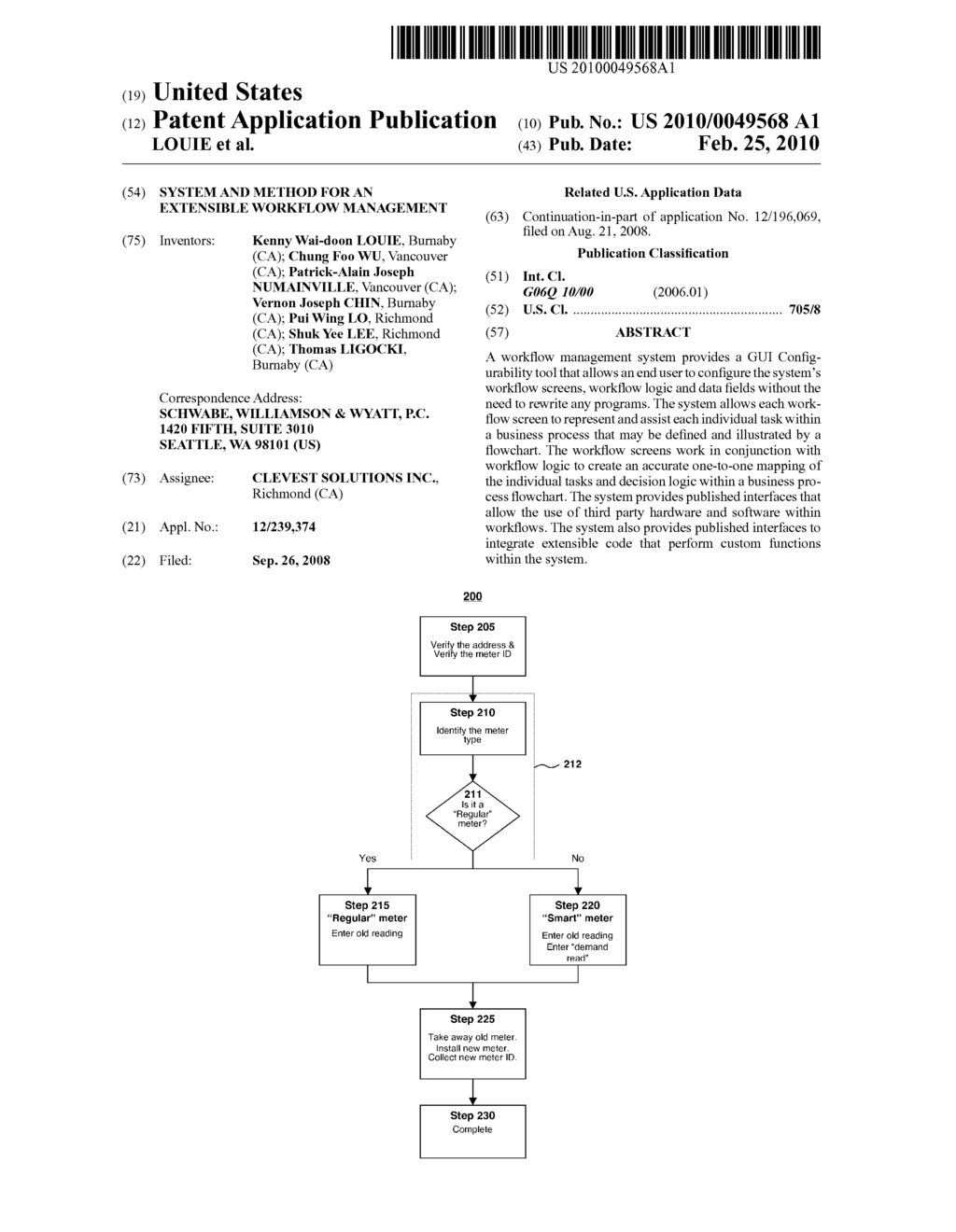 System and Method for an Extensible Workflow Management - diagram, schematic, and image 01