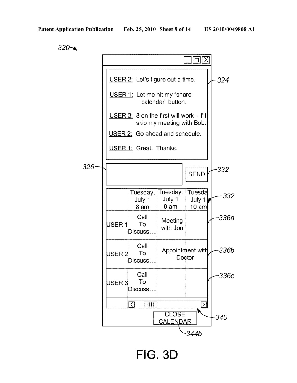 SYSTEM AND METHOD FOR UTILIZING INSTANT MESSAGING TO SCHEDULE CONFERENCE CALLS - diagram, schematic, and image 09