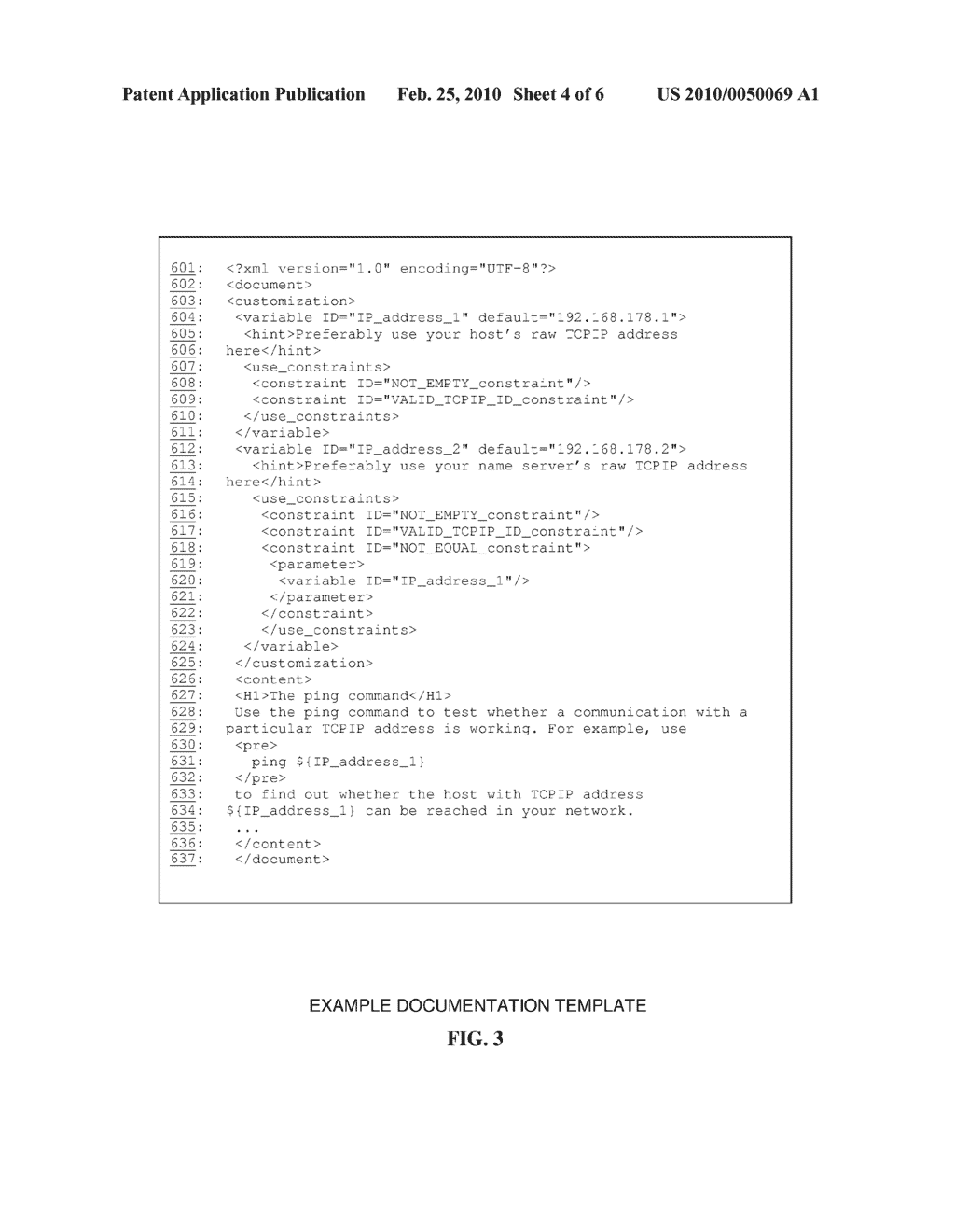 SYSTEM AND METHOD FOR CUSTOMIZING DOCUMENTATION WITH CONSTRAINT-CONTROLLED CUSTOM VALUES - diagram, schematic, and image 05