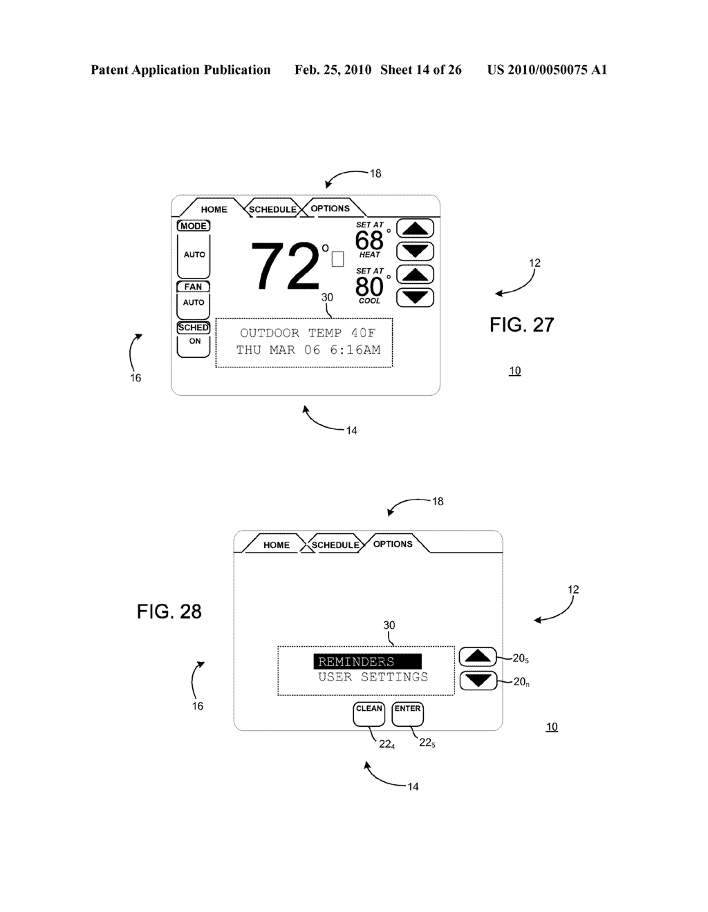 DISPLAY APPARATUS AND METHOD FOR A CONTROL UNIT FOR AN ENVIRONMENTAL CONTROL SYSTEM - diagram, schematic, and image 15