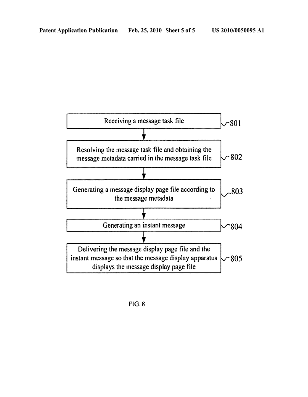 METHOD, SYSTEM AND APPARATUS FOR DISPLAYING AN INSTANT MESSAGE - diagram, schematic, and image 06