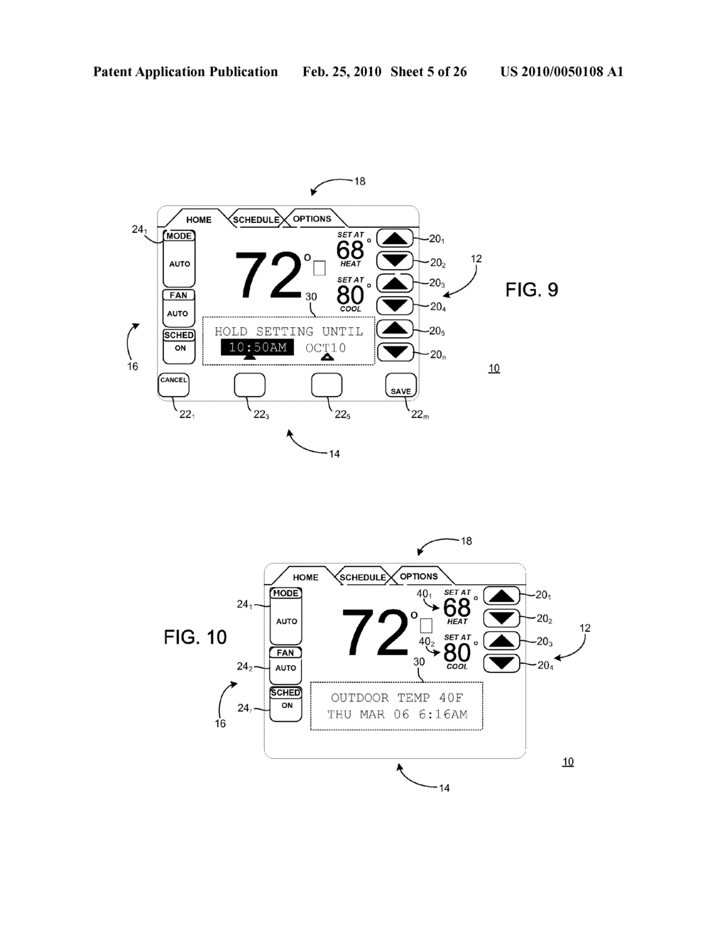 DISPLAY APPARATUS AND METHOD FOR ENTERING A REMINDER IN A CONTROL UNIT FOR AN ENVIRONMENTAL CONTROL SYSTEM - diagram, schematic, and image 06