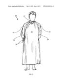 SYNTHETIC WOVEN PATIENT GOWN FOR PREVENTING AND REDUCING SKIN WOUNDS diagram and image