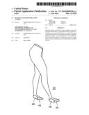 Hosiery with removable foot cushion diagram and image