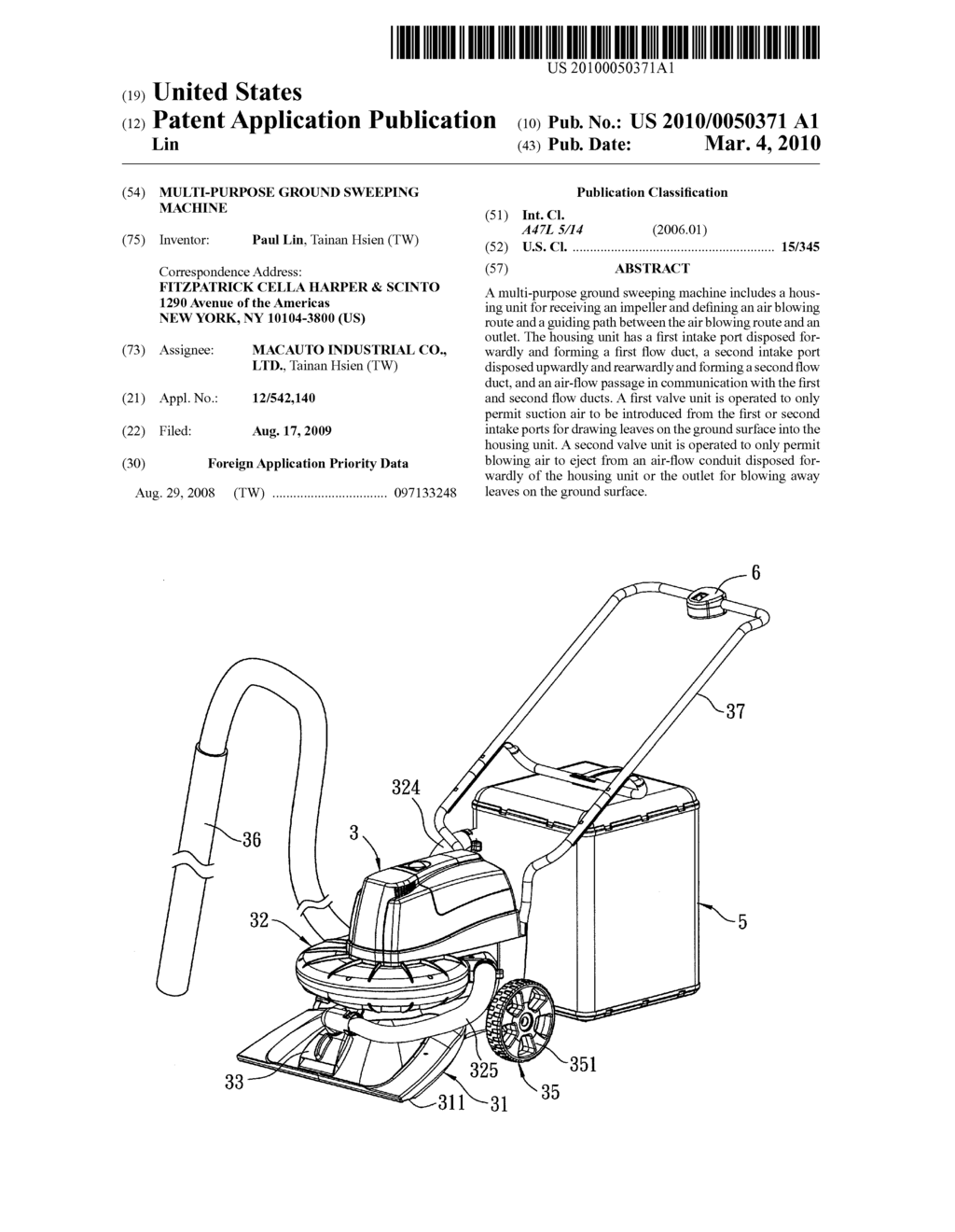 MULTI-PURPOSE GROUND SWEEPING MACHINE - diagram, schematic, and image 01