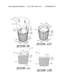 FLORAL SLEEVE HAVING AN ARCUATE UPPER END diagram and image