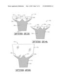 FLORAL SLEEVE HAVING AN ARCUATE UPPER END diagram and image